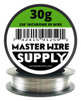 MWS - Nichrome 80 - 250 ft 30 Gauge Round Wire