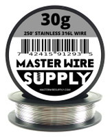 MWS - Stainless Steel 316L - 250 ft - 30 Gauge - Round Wire