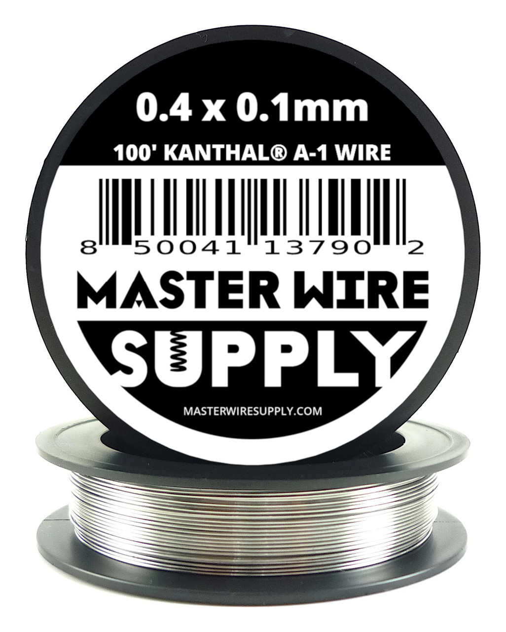 MWS - 100 ft - 0.4 mm x 0.1 mm Kanthal A1 Flat Ribbon Wire - Master Wire  Supply