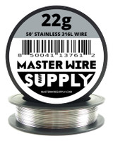 MWS - Stainless Steel 316L - 50 ft - 22 Gauge - Round Wire