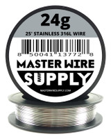MWS - Stainless Steel 316L - 25 ft 24 Gauge Wire