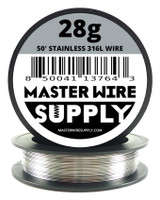 MWS - Stainless Steel 316L - 50 ft 28 Gauge Wire