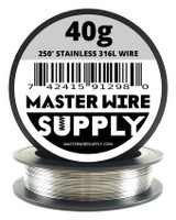 MWS - Stainless Steel 316L - 250 ft 40 Gauge Wire