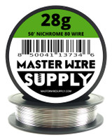 MWS - Nichrome 80 - 50 ft 28 Gauge Round Wire