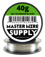 MWS - Nichrome 80 - 250 ft 40 Gauge Round Wire