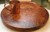 Lazy Susan Hammered Copper 15" Fire