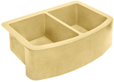 Kitchen Sink (FHA-W2R-5050-BRS) Double Brass Kitchen Sinks 50/50 - 4 sizes (Custom Available)