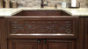 INSTALLED HAND MADE HAMMERED COPPER FARM SINK