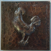Copper Tile (TL109) Rooster Design