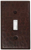 Single toggle light switch copper cover