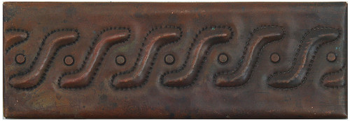 TL004-2"x 6" Swish Design copper tile liner