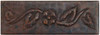 TL008-2"x 6" Floral Design copper tile liner