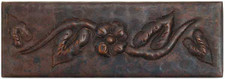 TL008-2"x 6" Floral Design copper tile liner