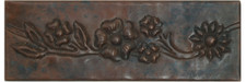 Floral vine copper tile liner