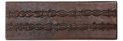 TL014-2"x 6" Barbwire Design copper tile liner