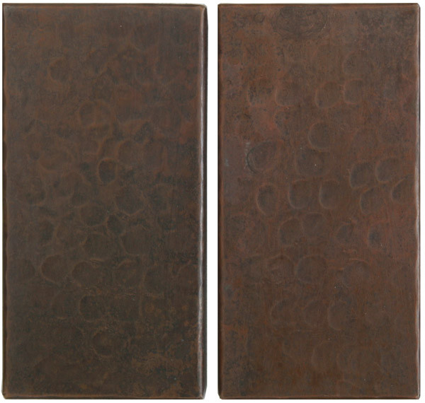 Copper Tile 2x4 Hammered Design Copper Sinks Direct