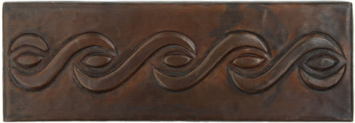 Rope design copper tile liner