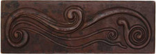 Western swirl copper tile liner