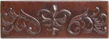 Fleur De Lis design copper tile liner