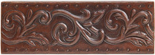 Vine scroll designer copper tile liner