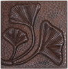 Fern leaves copper tile