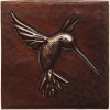 Hummingbird design copper tile