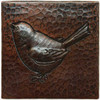 Baby bird design copper tile