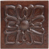 Floral burst copper tile 4x4