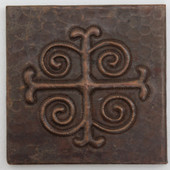 Copper Tile (TL302) Medallion Design