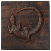 Gecko design copper tile