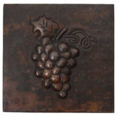 grape cluster design copper tile