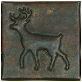 deer design copper tile