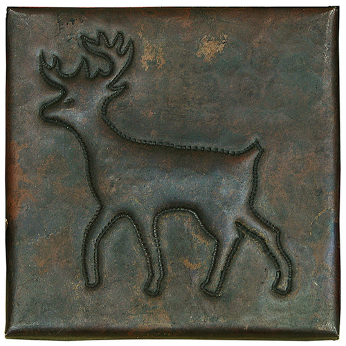 deer design copper tile