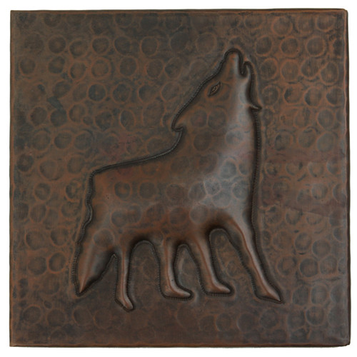 Coyote design copper tile