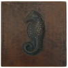 Sea Horse design copper tile