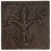 Sportsman Fleur De Lis design copper tile