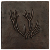 Deer Antlers design copper tile