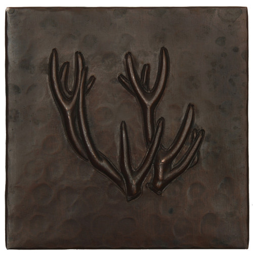 Deer Antlers design copper tile