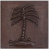 Coconut Tree design copper tile