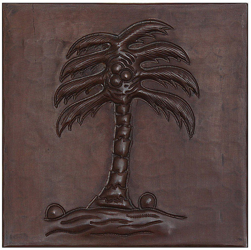 Coconut Tree design copper tile