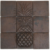 Pineapple Mosaic design copper tile