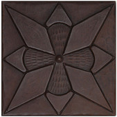 Diamond Floral design copper tile