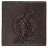 Rodeo design copper tile