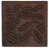 Fern abstract design copper tile
