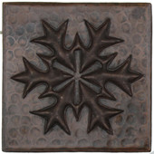 Snowflake Medallion design copper tile