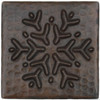 Reindeer Snowflake design copper tile