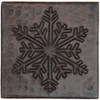 Traditional snowflake design copper tile