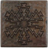 Electric Snowflake design copper tile