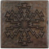 Electric Snowflake design copper tile