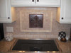 TL993-12x12 Hammered Copper Fleur De Lis backsplash accent tile